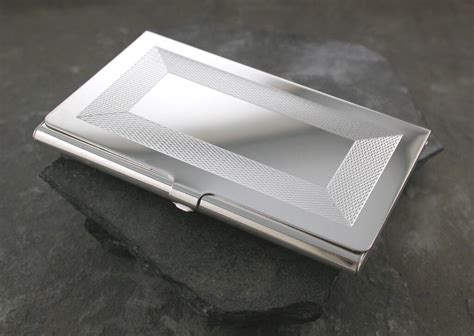 silver business card holder desk|antique silver business card holder.